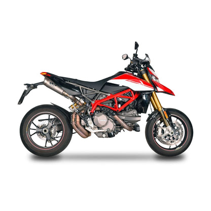 Ducati HYPERMOTARD 950 (19-25) GRID-O slip-on, titanium – Spark – produktdetalje fra alternativ vinkel, billede 3