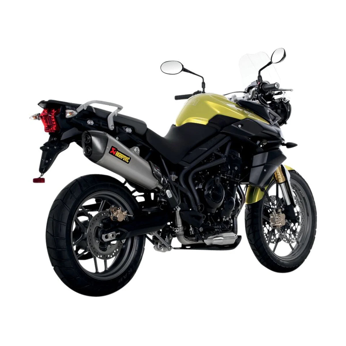 Akrapovič S-T800SO1-HZAAT slip-on monteret på Triumph Tiger 800 XC (11-16) m.fl.