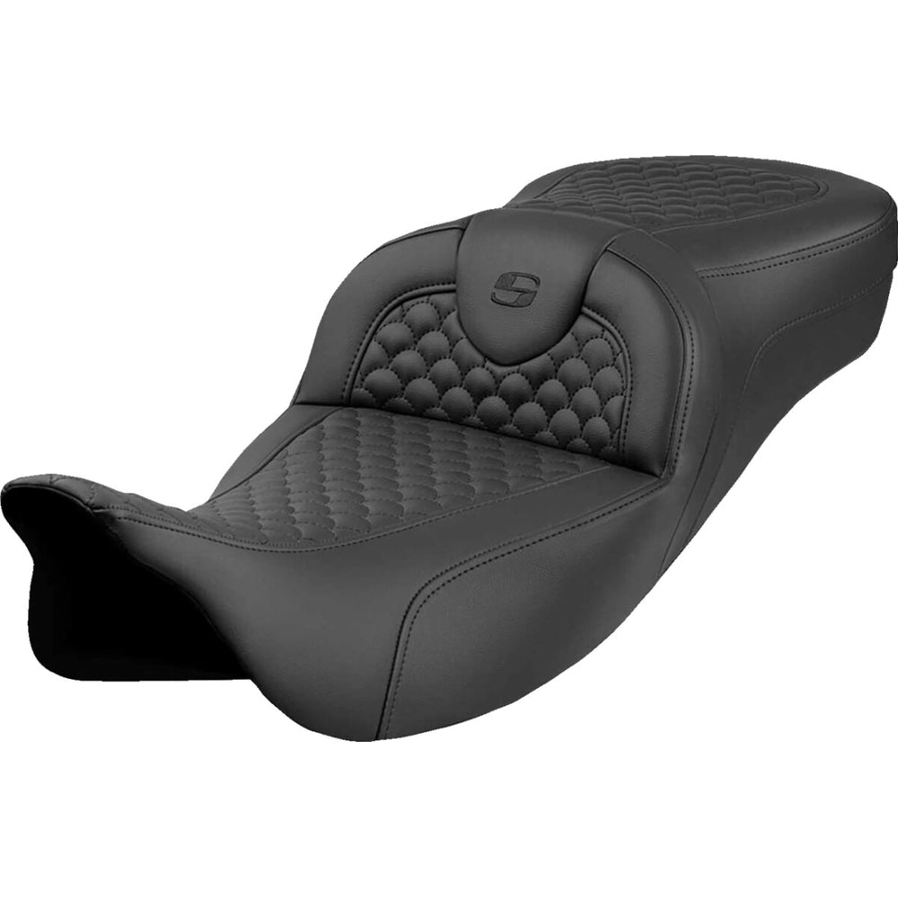 Harley-Davidson Touring (08-25) Roadsofa 2-up sæde Dragon Stitch Extended Reach – Saddlemen