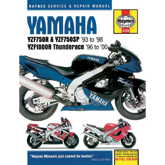 Yamaha YZF750R/SP (1993–2000) værkstedshåndbog – Haynes – Haynes værkstedsmanual til service og reparation