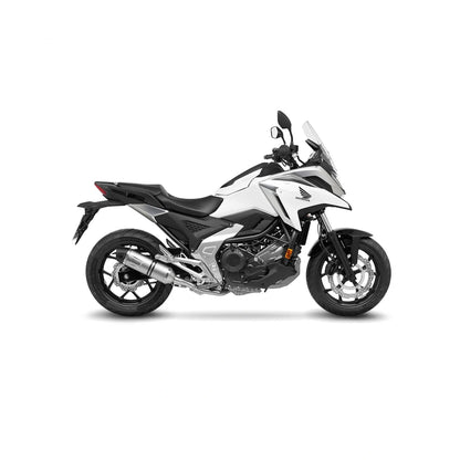 Honda NC750X (21-24) m.fl. LeoVince LV One EVO slip-on – rustfri – titanium-look – ekstra produktvisning af lyddæmper, finish og detaljer 4