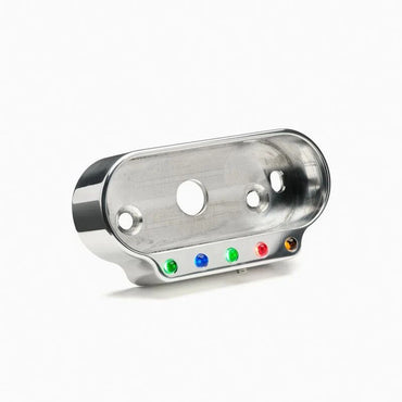 motoscope mini styrbeslag med kontrollamper, poleret fra Motogadget – produktdetalje 2