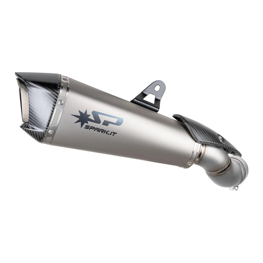 Kawasaki Z900 (25-26) Konix Evo slip-on, titanium – Spark – fritlagt produktvisning