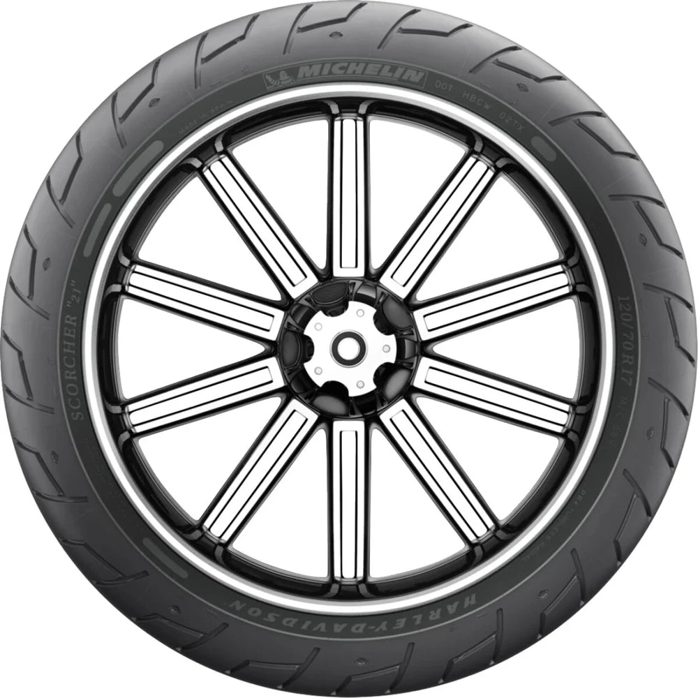 Michelin Scorcher 21 120/70R17 58V TL – fordæk – produktbillede 2