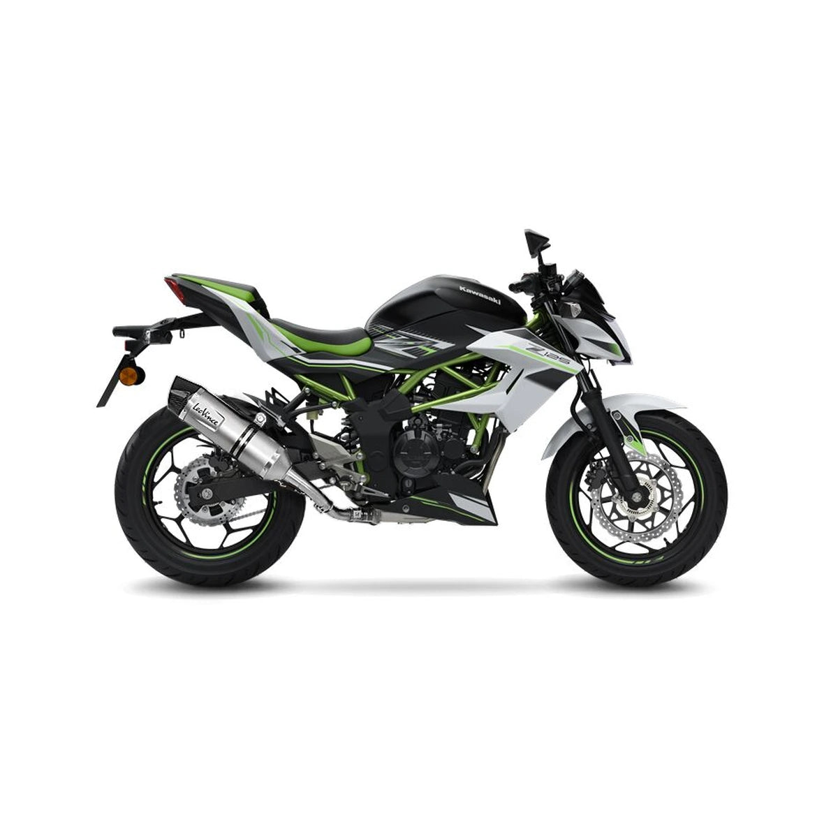 Kawasaki Z125 (19-24) m.fl. LeoVince LV One EVO slip-on – rustfri – ekstra produktvisning af lyddæmper, finish og detaljer 3