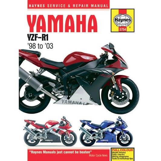 Yamaha YZF-R1 (1998–2003) værkstedshåndbog – Haynes – Haynes værkstedsmanual til service og reparation