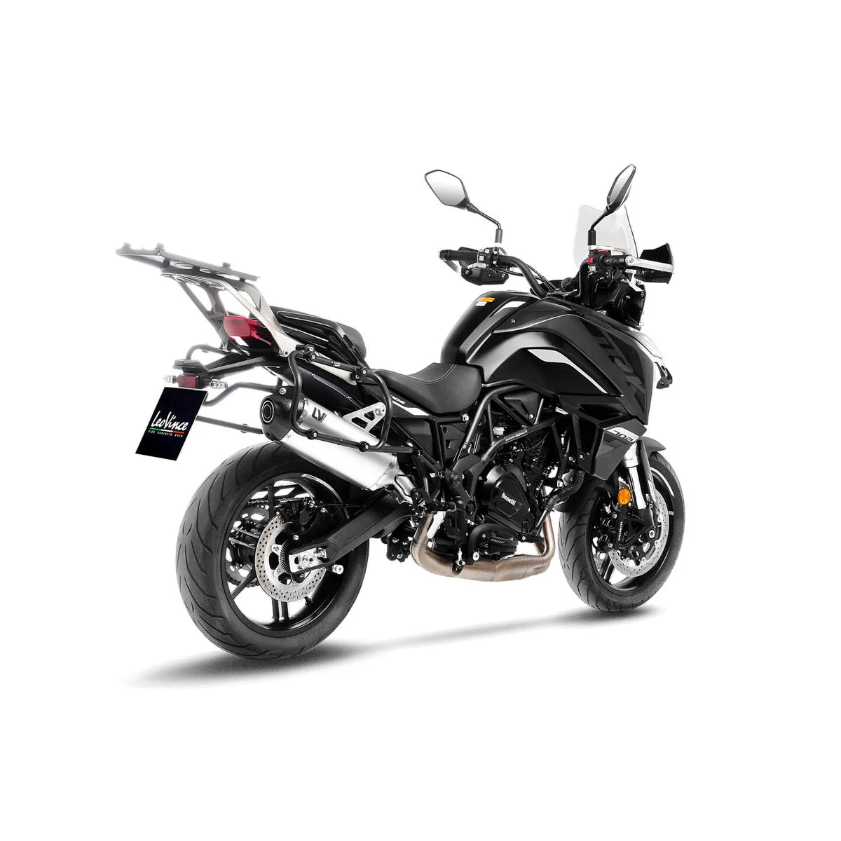 Benelli TRK 702 X (22-24) m.fl. LeoVince LV-14 slip-on – titanium – ekstra produktvisning af lyddæmper, finish og detaljer 5