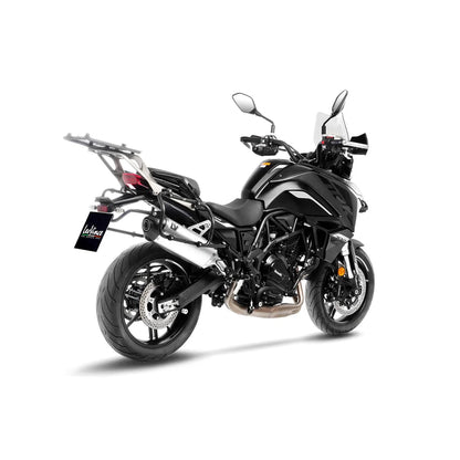 Benelli TRK 702 X (22-24) m.fl. LeoVince LV-14 slip-on – titanium – ekstra produktvisning af lyddæmper, finish og detaljer 5