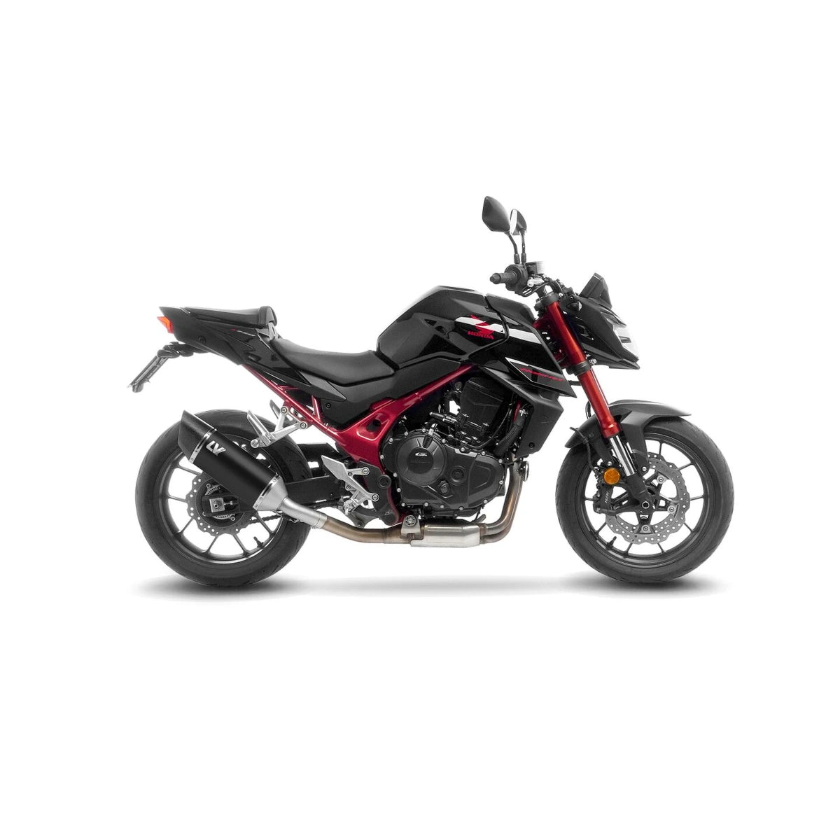 Honda CB750 (23-26) LeoVince LV-14 R slip-on – rustfri – godkendt – mat sort – 15600B – ekstra produktvisning af lyddæmper, finish og detaljer 5