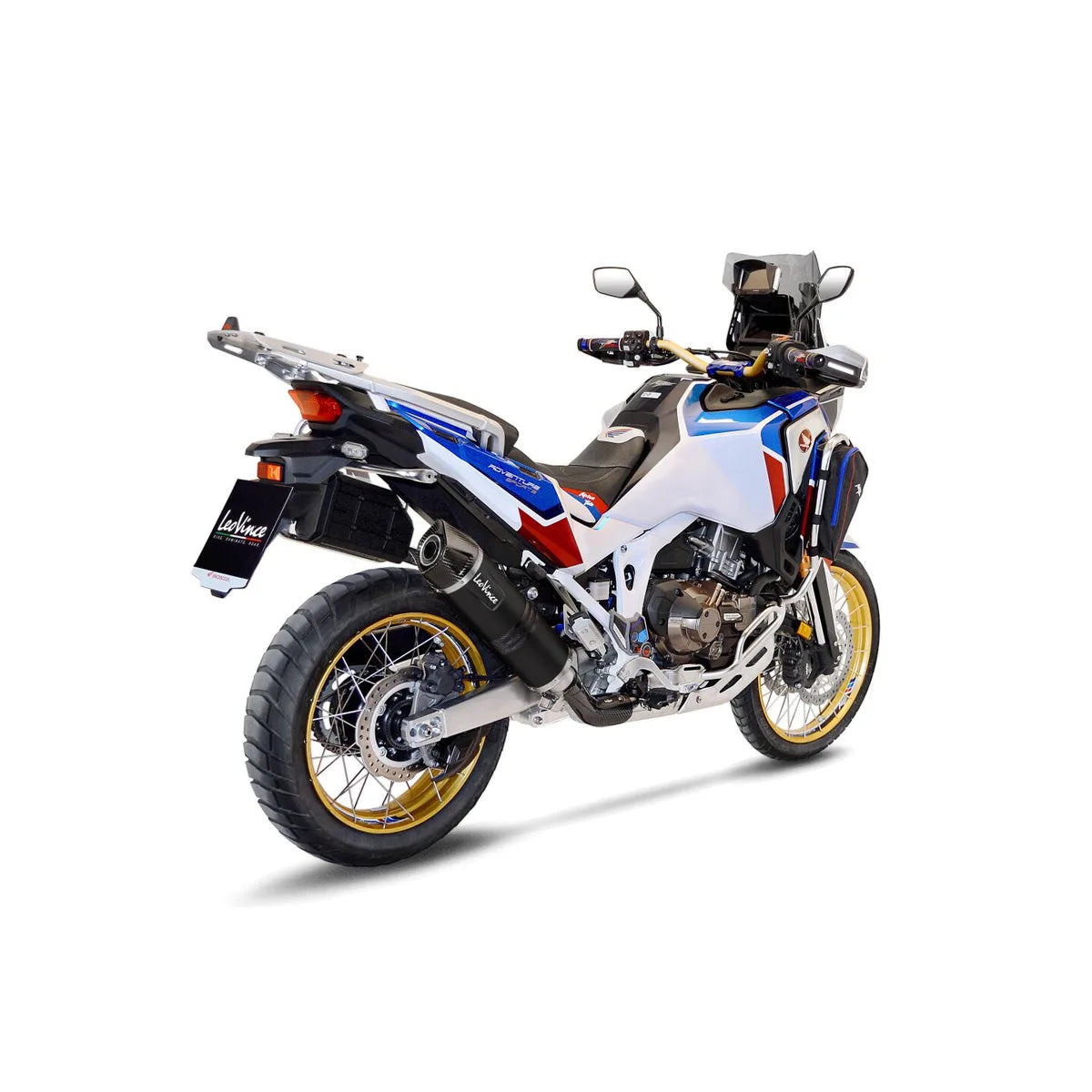 Honda CRF1100L Africa Twin (20-26) m.fl. LeoVince LV One EVO slip-on – rustfri – mat sort – ekstra produktvisning af lyddæmper, finish og detaljer 2