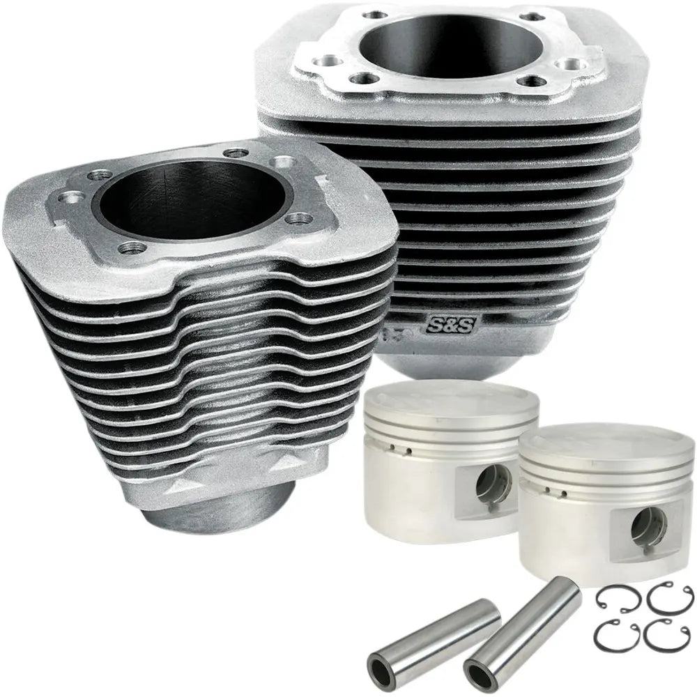 Harley-Davidson modeller (84-99) Cylinder & Piston Kit, Natural Aluminum – S&S Cycle