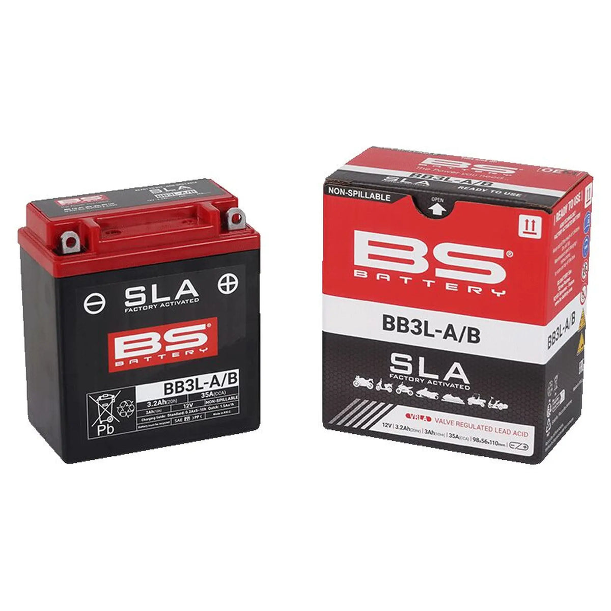 BS Battery BB3L-A/B MC batteri – produktbillede 2