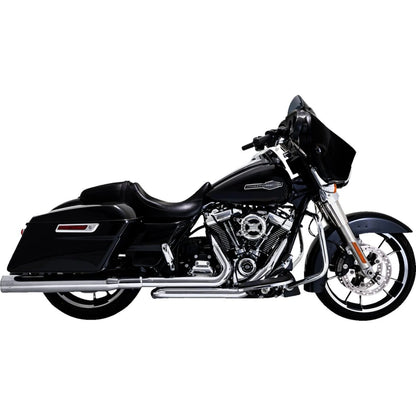 Harley-Davidson Touring (17-25) Dresser Duals PCX™ forrør, krom – Vance & Hines – detaljebillede af udstødning og finish 2