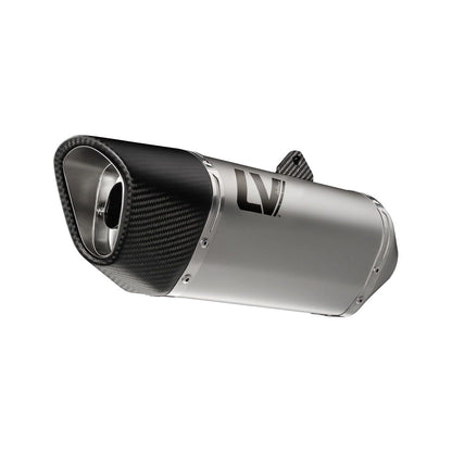 Honda X-ADV750 (21-26) m.fl. LeoVince LV-14 R slip-on – rustfri – titanium-look – 15614 – ekstra produktvisning af lyddæmper, finish og detaljer 2