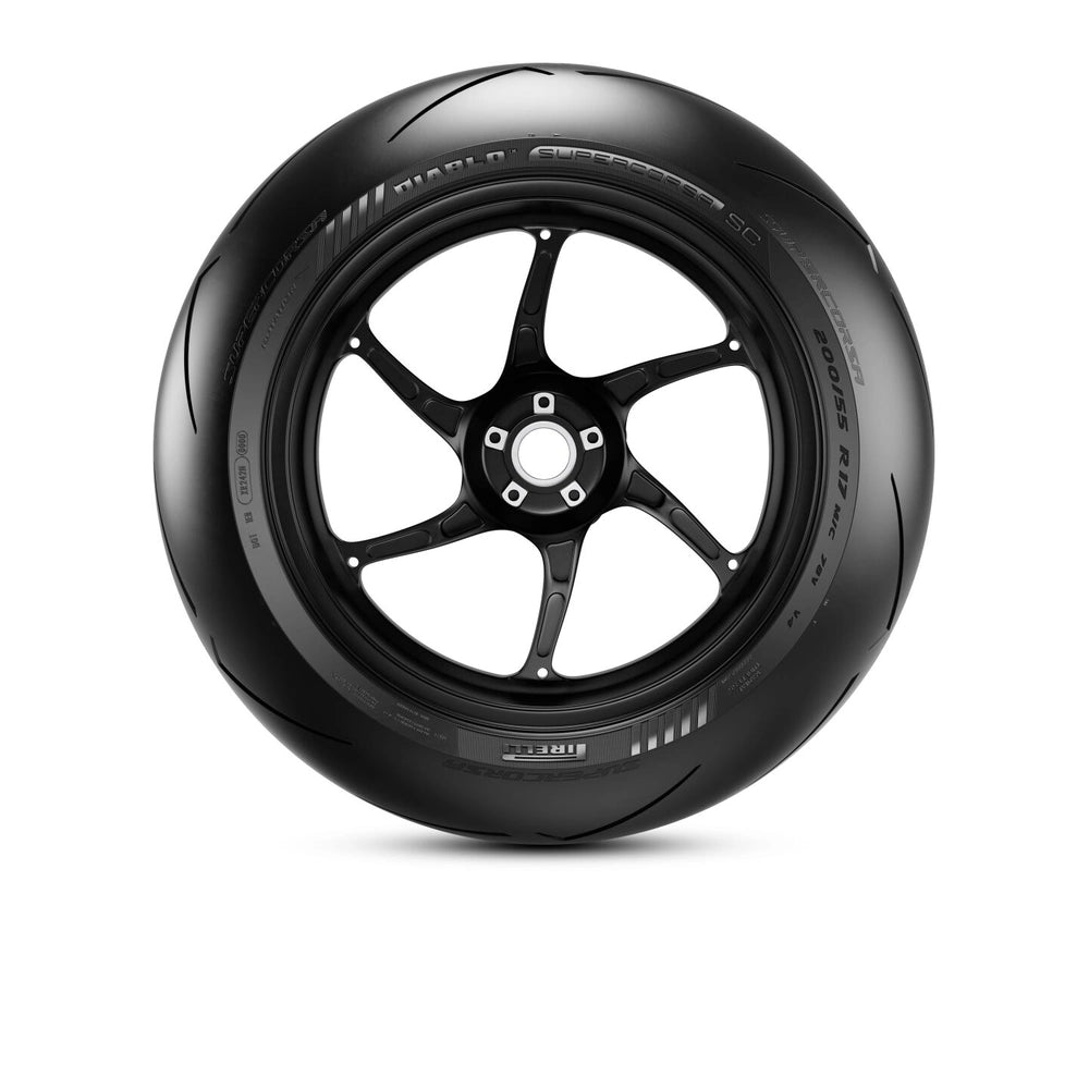 Pirelli Diablo Supercorsa SC V4 200/55 R17 SC3 78V TL – bagdæk set fra siden – se profil og design på dette Pirelli bagdæk hos Mo2parts.