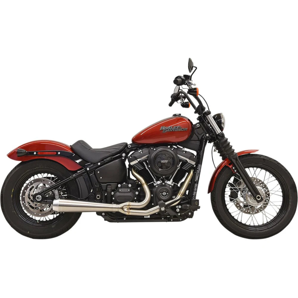 Harley-Davidson Softail (18-24) Road Rage 2-i-1 komplet udstødning, rå – Bassani