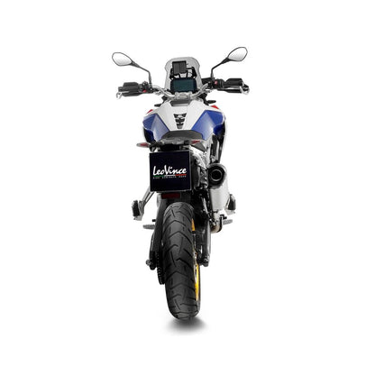 BMW F750GS (18-23) m.fl. LeoVince LV-14 slip-on – rustfri – titanium-look – ekstra produktvisning af lyddæmper, finish og detaljer 6
