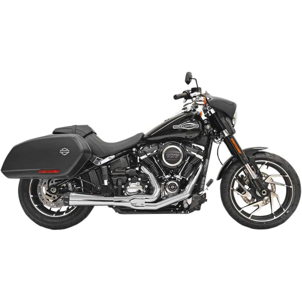 Harley-Davidson Softail (18-24) 2-i-1 Road Rage komplet udstødning, krom – Bassani – ekstra produktvisning 2 med fokus på design og detaljer