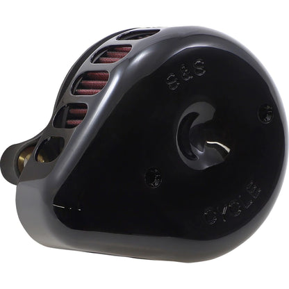 Harley-Davidson modeller (17-25) Mini Teardrop Stealth Air Cleaner Kit, Mini Teardrop, sort / Gloss – S&S Cycle – ekstra produktvisning 2