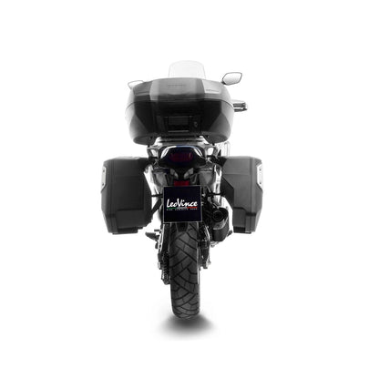 Honda XL 750 (23-26) LeoVince LV-14 slip-on – rustfri – sort – ekstra produktvisning af lyddæmper, finish og detaljer 5