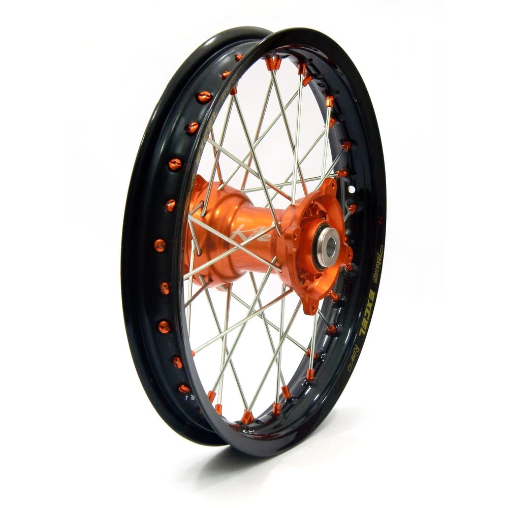 Kite Elite MX/Enduro baghjul 19x2.15 til KTM/Husqvarna/GasGas 2013–2023 – orange, sølv eger