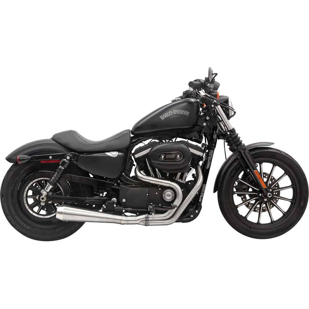 Harley-Davidson Sportster (86-03) Road Rage III 2-i-1 komplet udstødning, børstet – Bassani