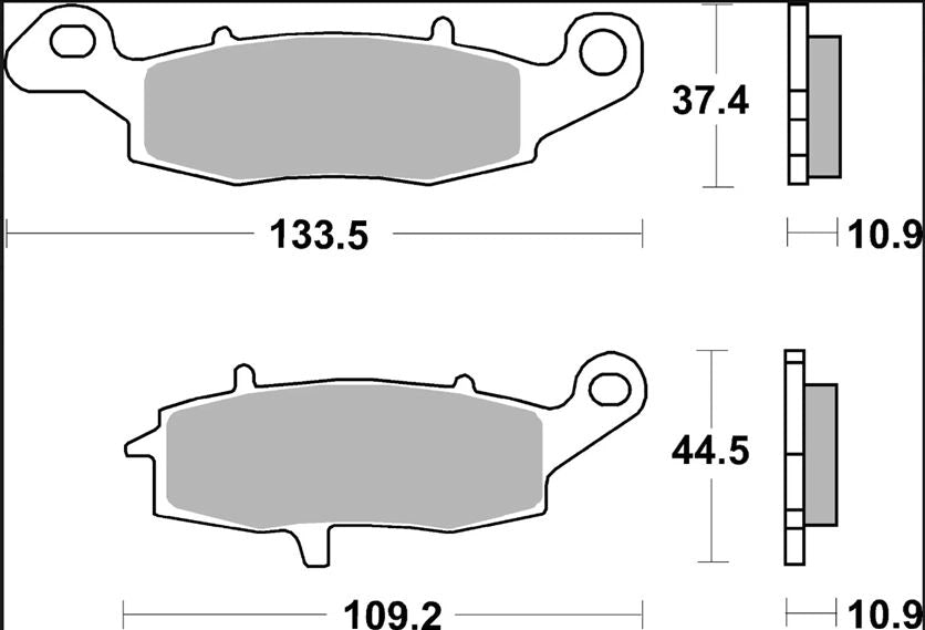 Suzuki VL 1500 BT Intruder C 1500T 13-16 bremseklodser – Brembo SP 07KA15SP