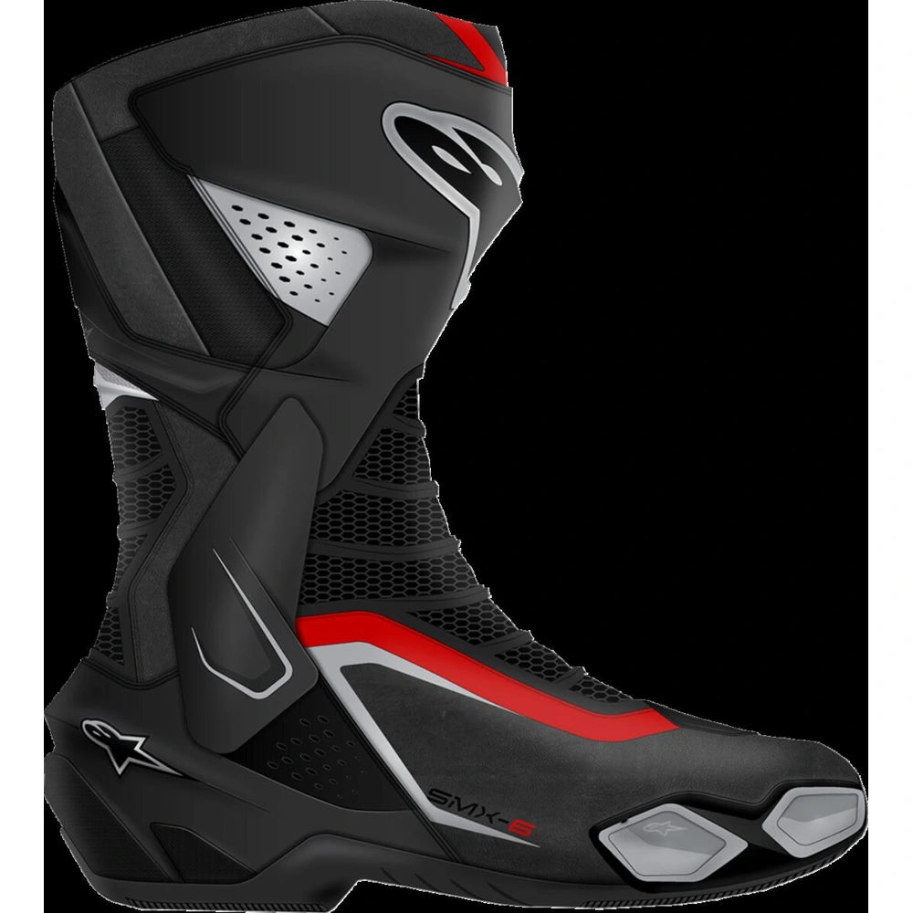 Racingstøvler SMX-6 V3, herre – Sort/Rød/Sølv, str. EU 44 / US 9.5 fra Alpinestars – produktdetalje 2