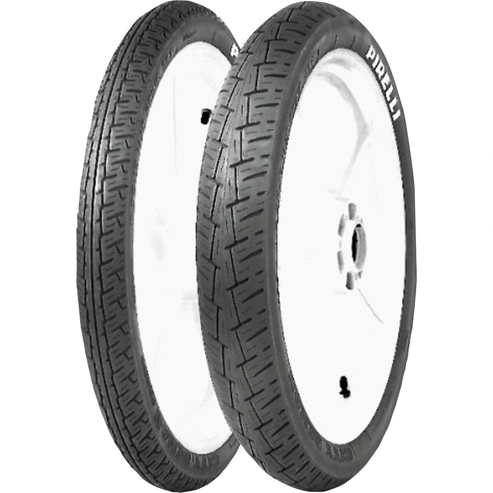 Pirelli City Demon 3.00-18 52P TL – bagdæk set fra siden – se profil og design på dette Pirelli bagdæk hos Mo2parts.