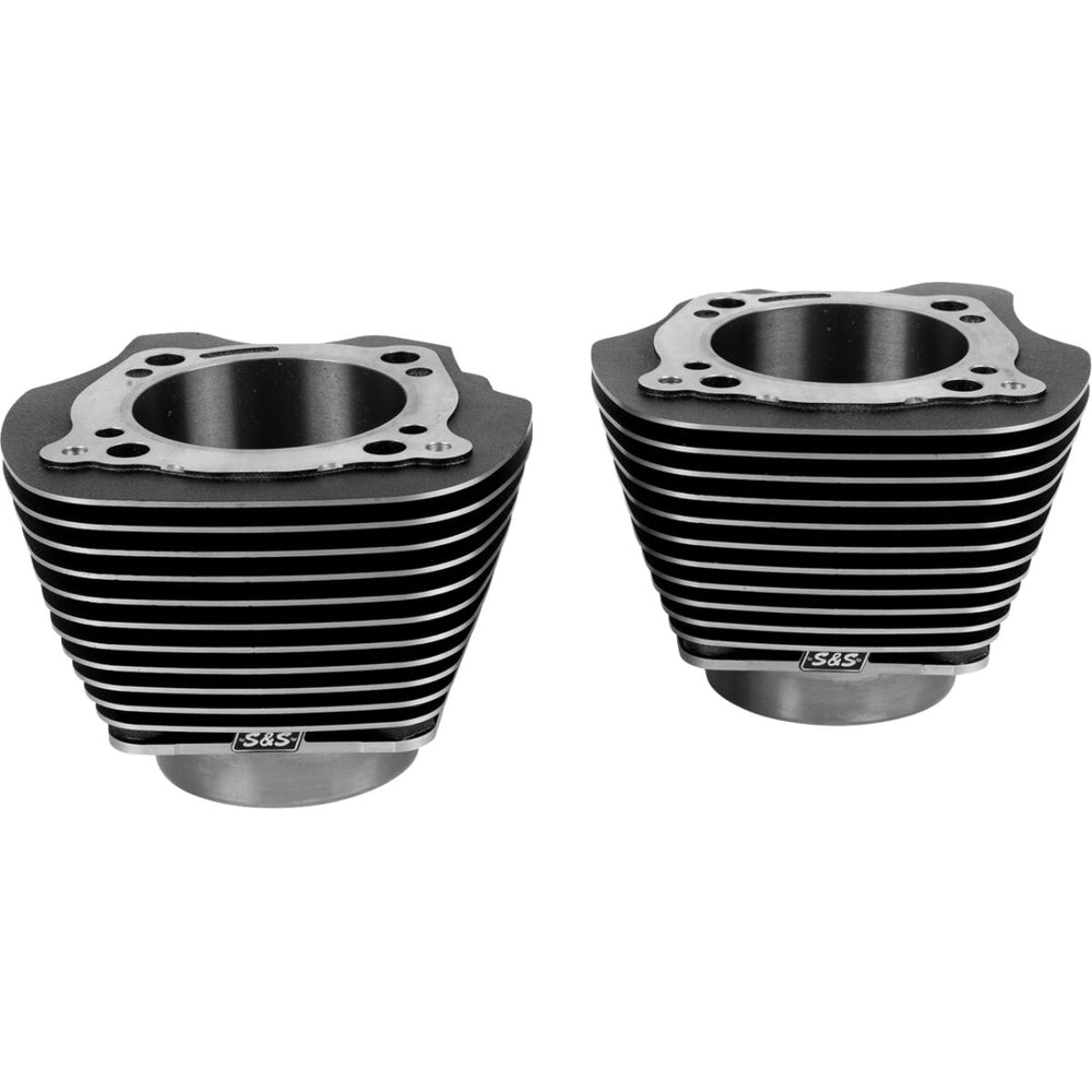 Harley-Davidson Touring / Trike (17) Cylinder Set, Black Granite / highlighted fins – S&S Cycle