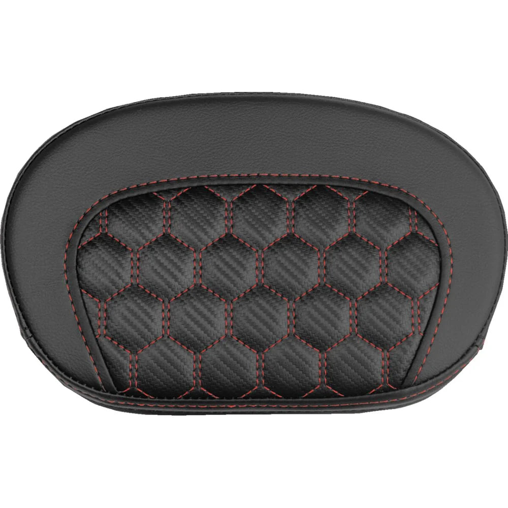 sissy bar pude Honeycomb/ Red Stitching – Saddlemen