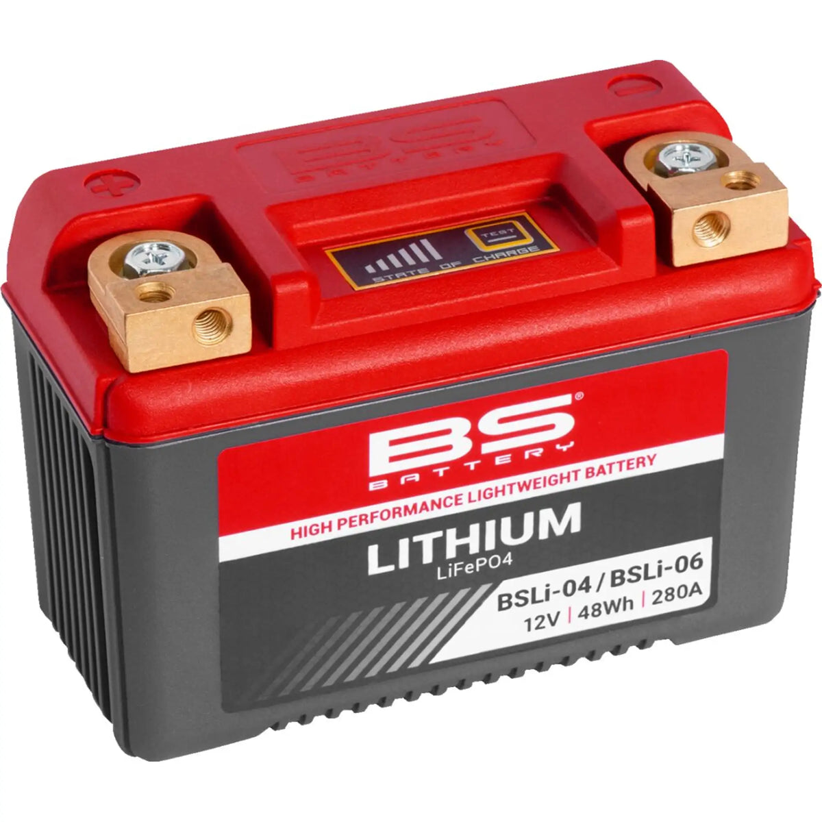 BS Battery BSLi-04/06 12,8V 4Ah 280A LiFePO4 lithium MC batteri