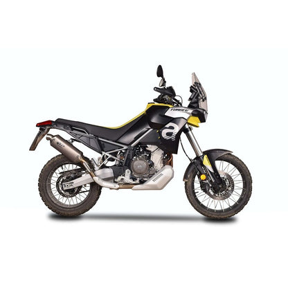 Aprilia Tuareg 660 (22-26) Dakar slip-on, titanium – Spark – produktdetalje fra alternativ vinkel, billede 4