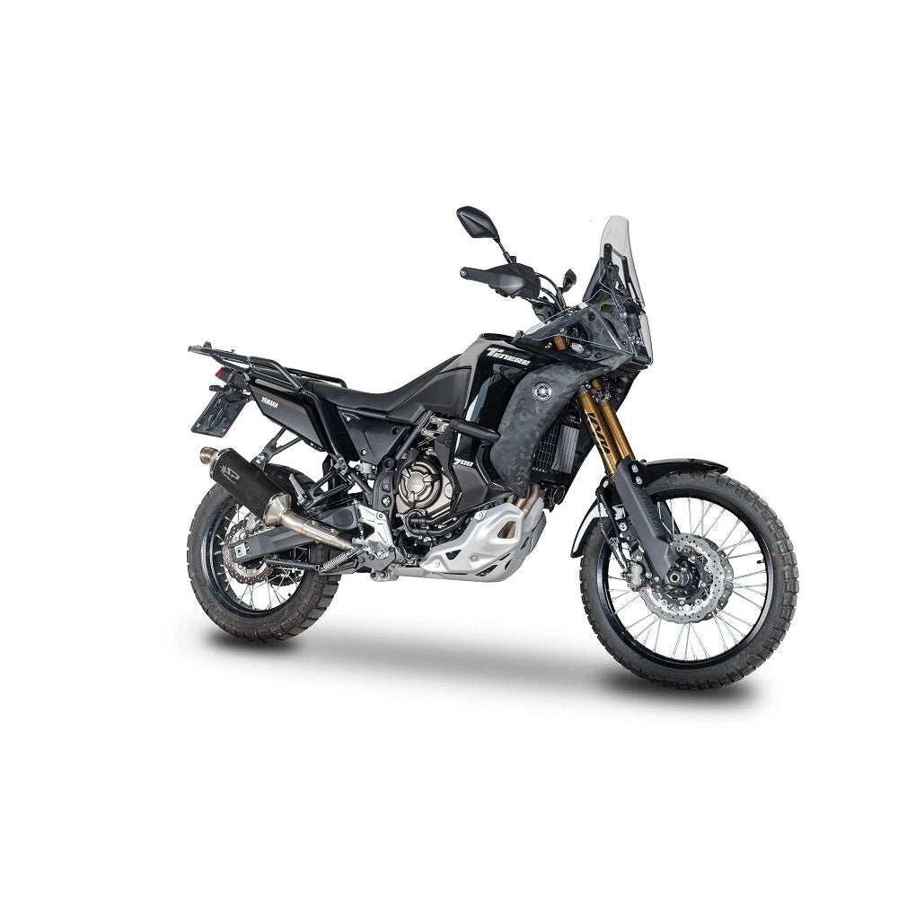 Yamaha Ténéré 700 (18-26) Dakar slip-on, sort – Spark – produktdetalje fra alternativ vinkel, billede 4
