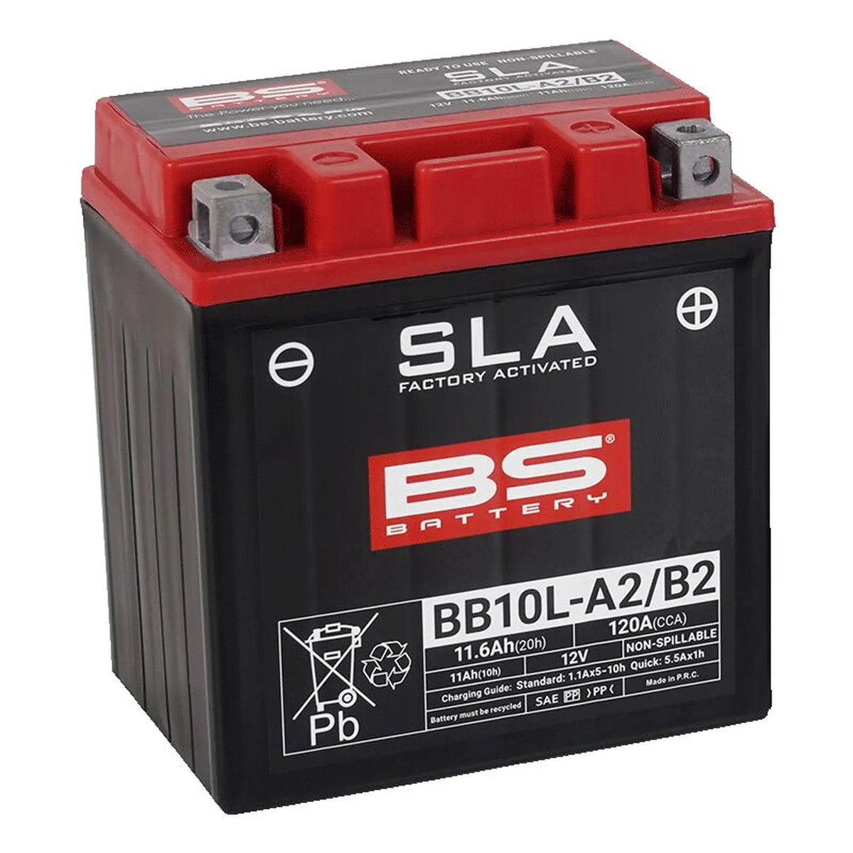 BS Battery BB10L-A2/B2 12V 11Ah 120A AGM MC batteri