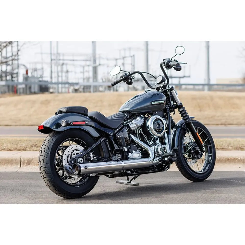 Harley-Davidson Touring / Softail (25) Grand National Slip-On Muffler, krom, Straight-Cut end cap – S&S Cycle