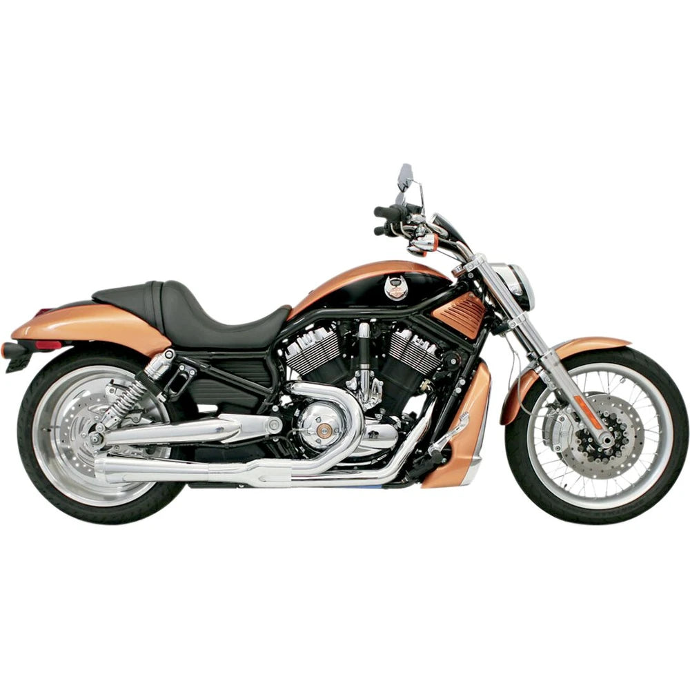 Harley-Davidson V-Rod (02-05) Road Rage 2-i-1 V-Rod komplet udstødning, krom – Bassani