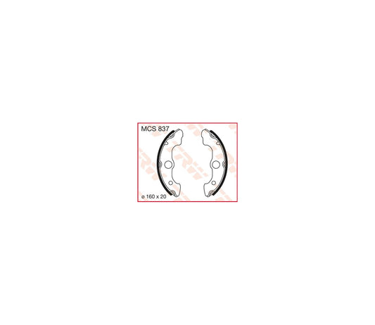 Honda TRX 300 FW 4X4 88-00 m.fl. – bremsebakker foran – TRW MCS837 – produktillustration