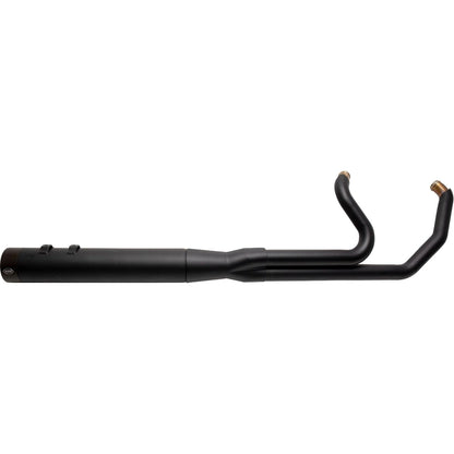 Harley-Davidson Touring (07-16) 2-into-1 Sidewinder Exhaust System, sort / Guardian Black – S&S Cycle