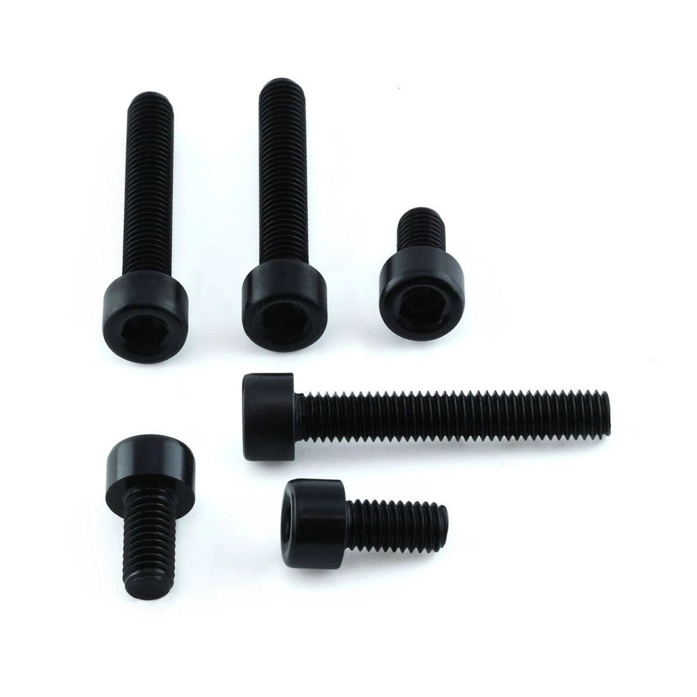 Tankdækselboltsæt, 6 stk. – 7075-T6 aluminium, sort, TTR123 – Pro-Bolt