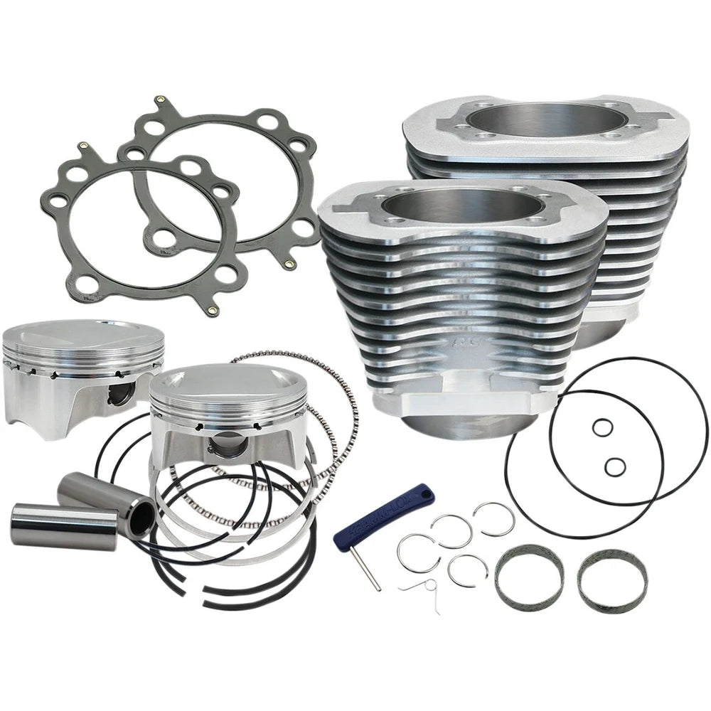 Harley-Davidson modeller (99-06) 100" Big Bore Kit, sølv – S&S Cycle