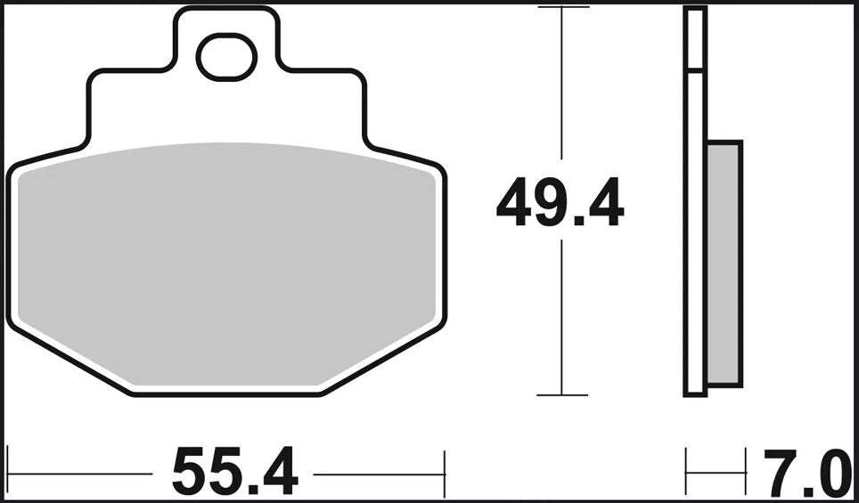 Ekstra produktbillede af Gilera RUNNER 125 VX 01-08 bremseklodser – Brembo XS 07047XS