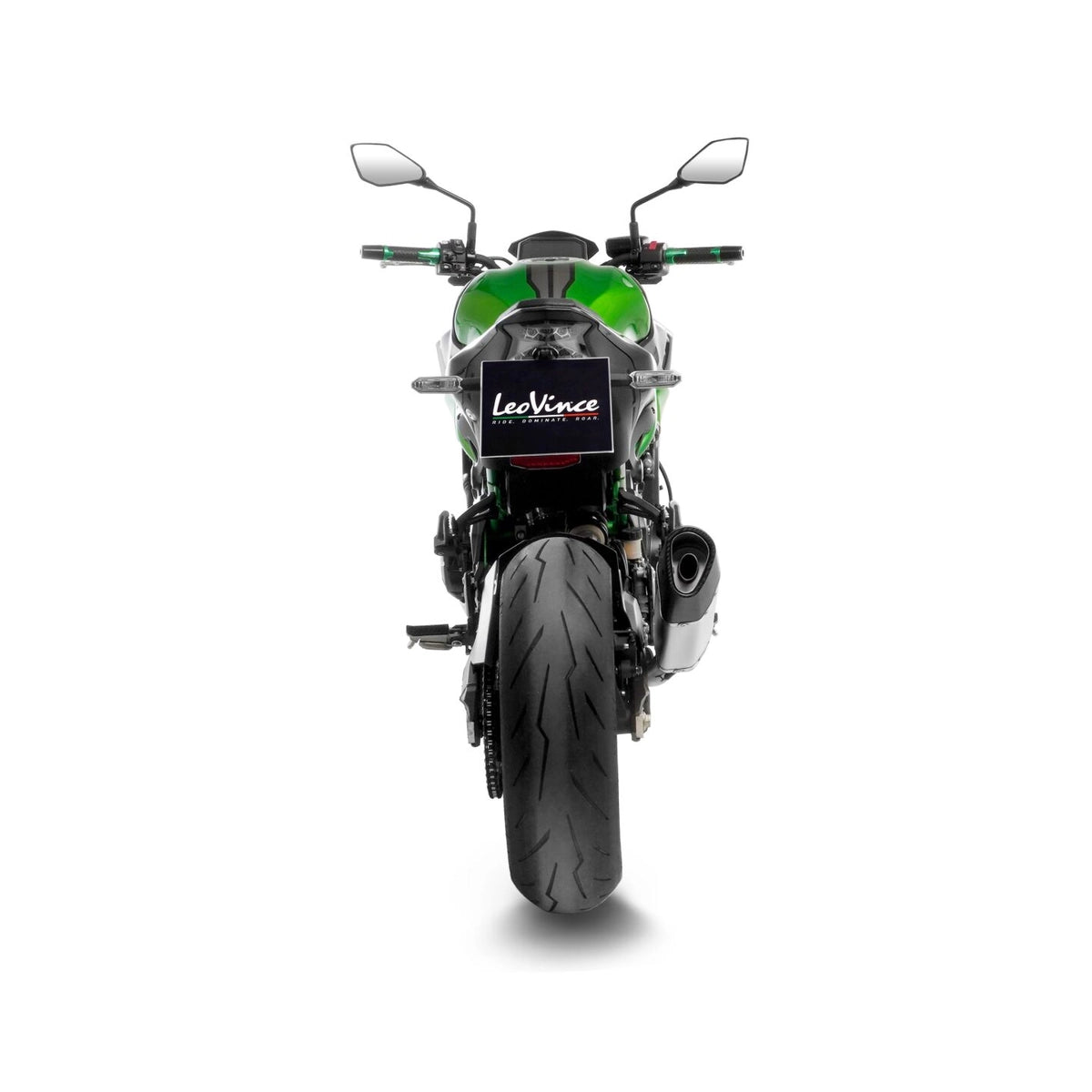 Kawasaki Z900 (22-26) m.fl. LeoVince LV-14 R slip-on – titanium – godkendt – 15605T – ekstra produktvisning af lyddæmper, finish og detaljer 5