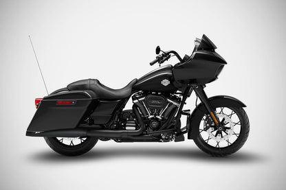 Harley-Davidson Touring (06-16) 4,33" Slash Cut slip-ons, sort – Zard – produktbillede 3