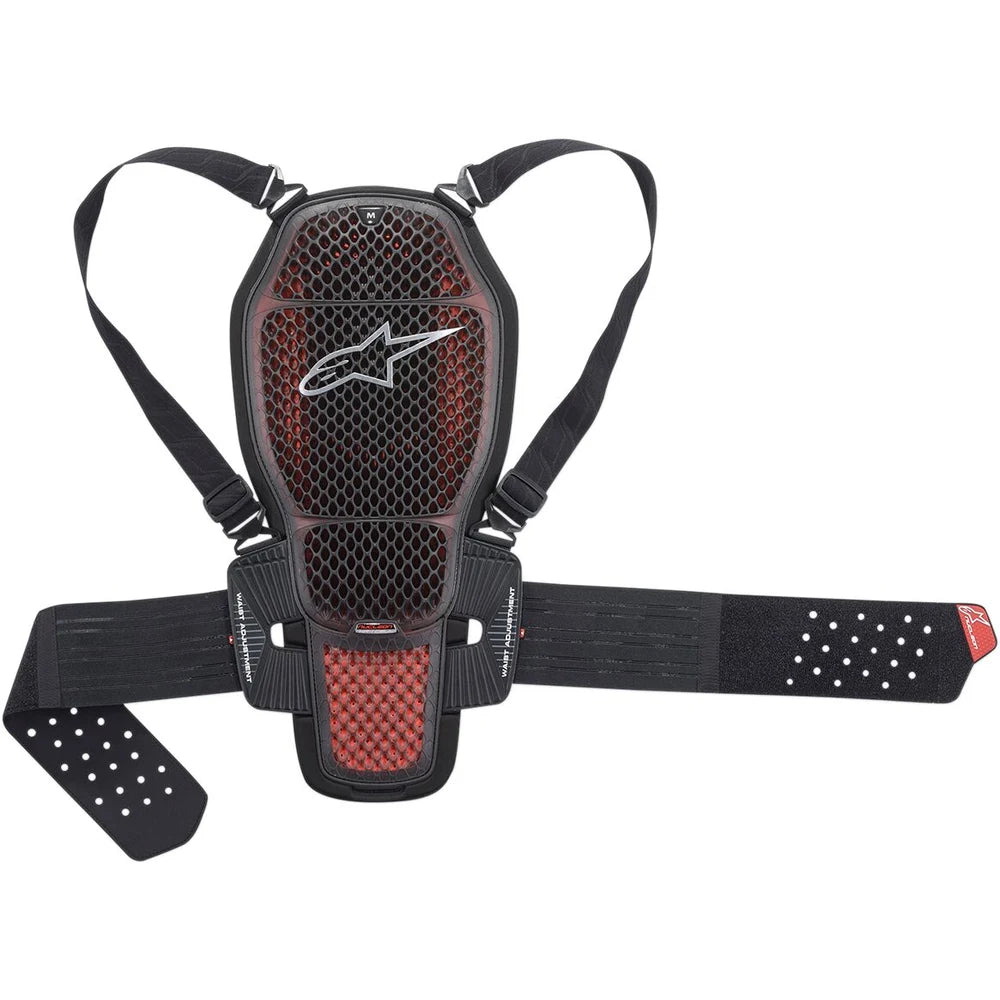 Rygbeskytter Nucleon KR-1 Cell – str. XL, Sort/Rød/Smoke fra Alpinestars