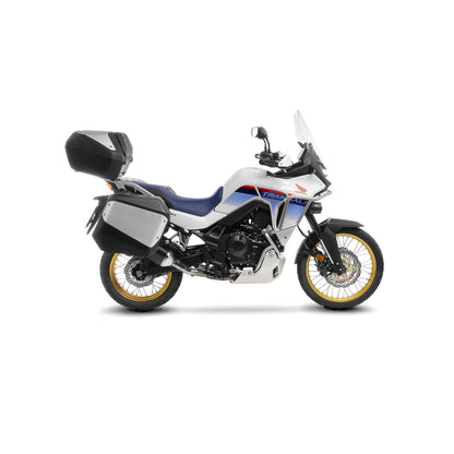 Honda XL 750 (23-26) LeoVince LV-14 slip-on – rustfri – sort – ekstra produktvisning af lyddæmper, finish og detaljer 3