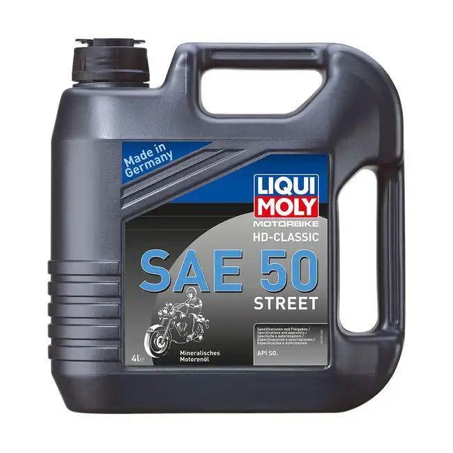 MC olie, SAE 50 – LIQUI MOLY Motorbike HD-Classic Street – Mineralsk – 4 L