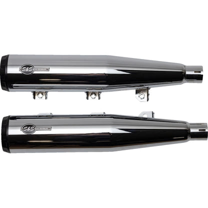 Indian Sixty (19-23) Grand National Slip-On Mufflers, Show Chrome – S&S Cycle – konstruktion og finish 5