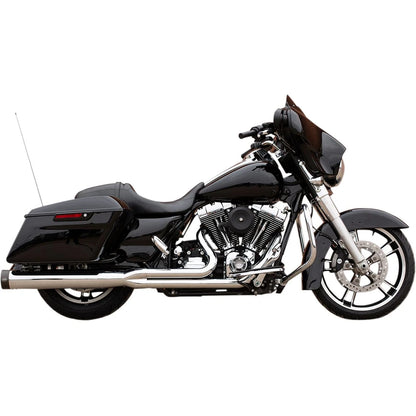 Harley-Davidson Touring (95-09) 2-into-1 Sidewinder Exhaust System, krom, Straight-Cut end cap – S&S Cycle