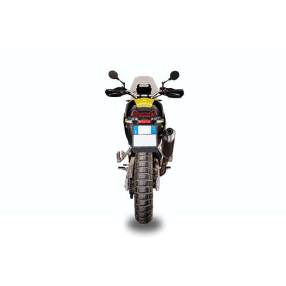 Aprilia Tuareg 660 (22-26) Dakar slip-on, titanium – Spark – måltegning og tekniske dimensioner, billede 5